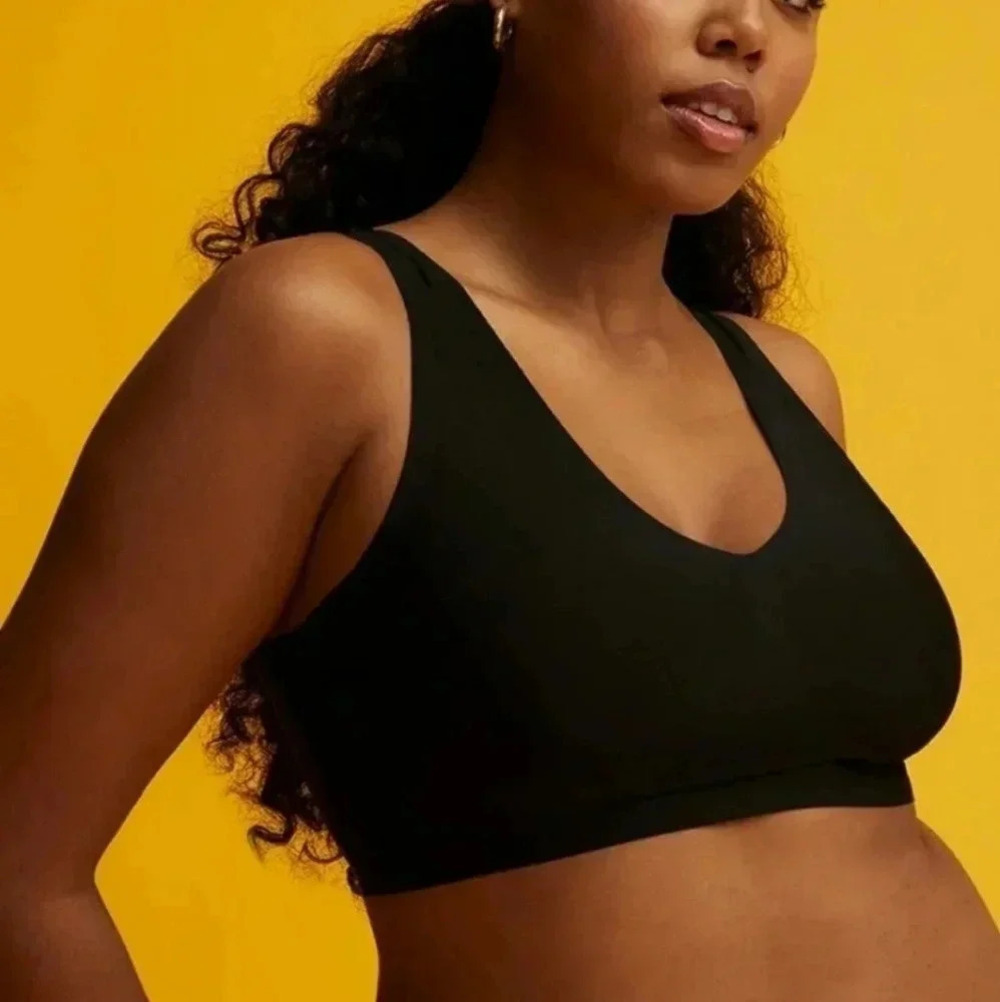 ThirdLove Smoothing V-neck Wireless Bra Nude Soft Stretchy Plus Size 1X - Picture 4 of 5